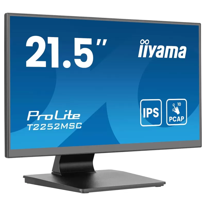 מסך מגע IIYAMA T2252MSC-B2AG 21.5" ProLite IPS FHD 5ms PCAP 10pt Touch TOUCH צבע שחור