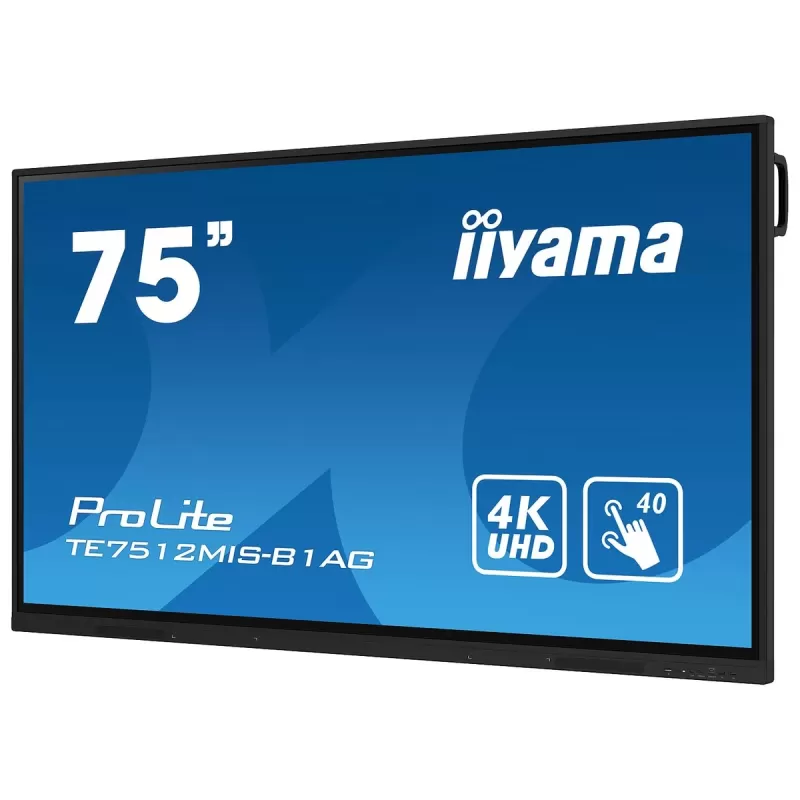 Сенсорный Экран IIYAMA ProLite TE7512MIS-B1AG 75" 60Hz TOUCH 4K, UHD IPS Цвет:чёрный