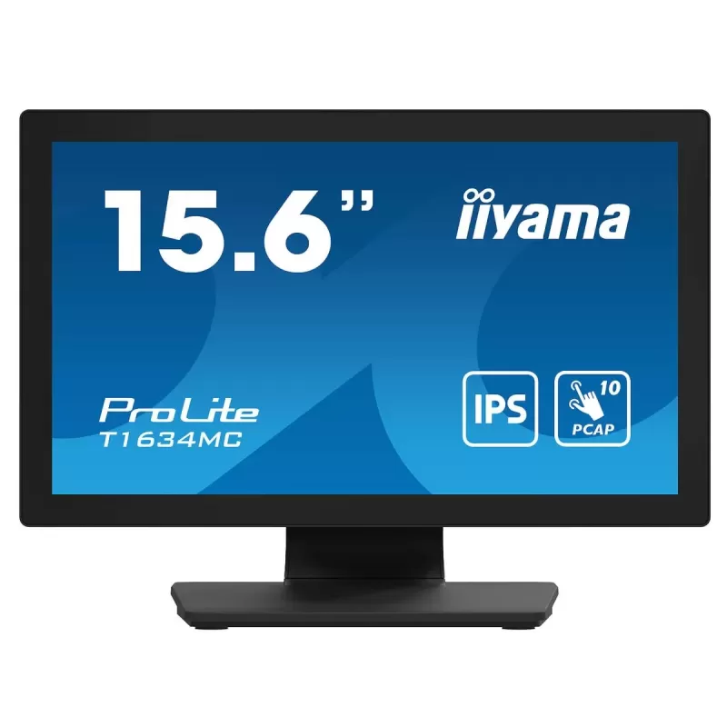 מסך מגע IIYAMA T1634MC-B1S ProLite 15.6" FHD IPS PCAP 10 Point Touch TOUCH צבע