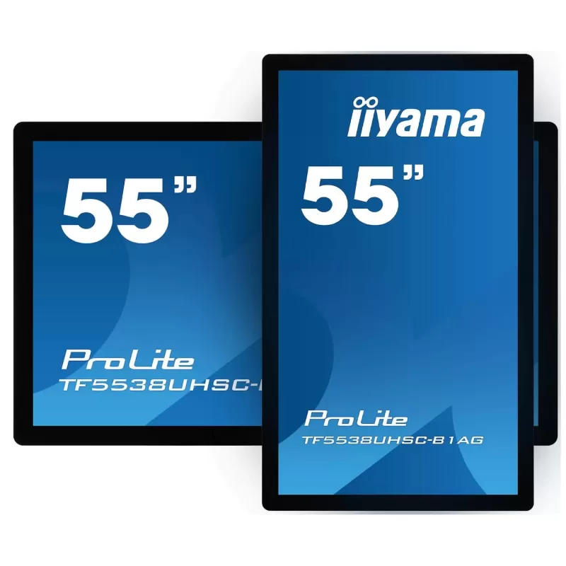 Touch Screen IIYAMA TF5538UHSC-B1AG 55" ProLite 12pt Open Frame PCAP Touch 4K Monitor 60Hz TOUCH IPS Color:black
