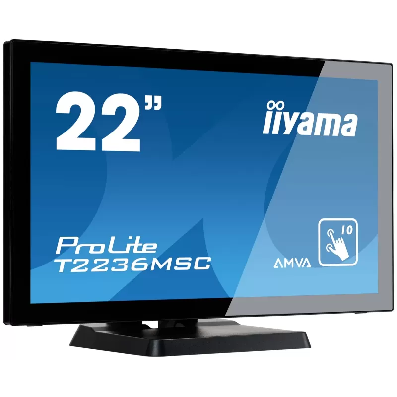 מסך מגע IIYAMA T2236MSC-B2 21.5" ProLite AMVA 10pt Touch 60Hz TOUCH FHD צבע שחור