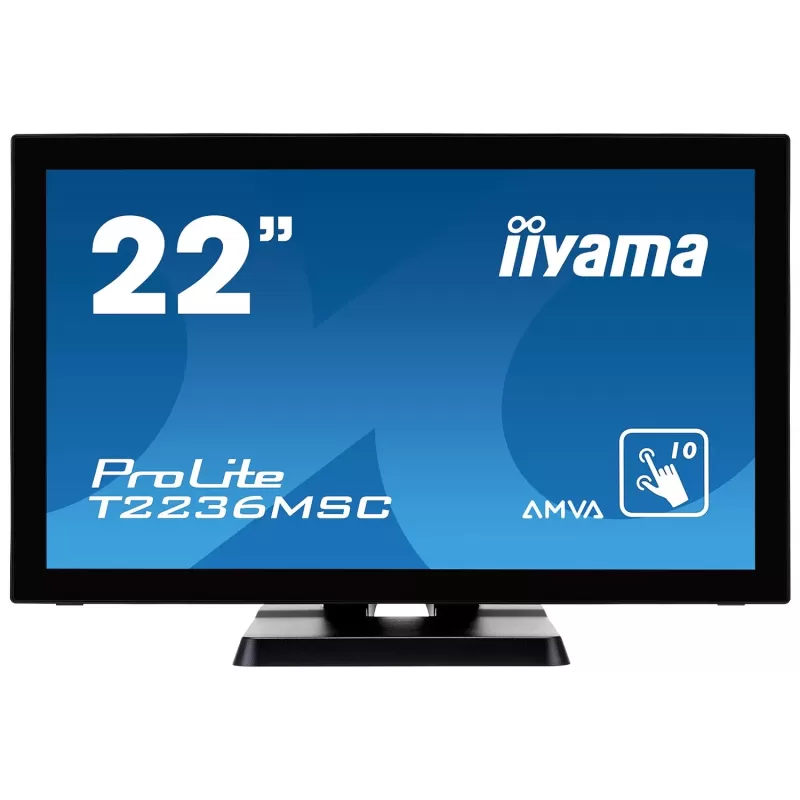 מסך מגע IIYAMA T2236MSC-B2 21.5" ProLite AMVA 10pt Touch 60Hz TOUCH FHD צבע שחור