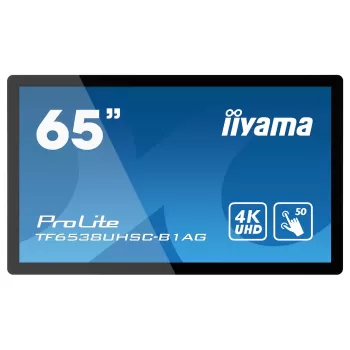 Сенсорный Экран IIYAMA TF6538UHSC-B1AG 65" ProLite 50pt Open Frame PCAP Touch 4K 8ms Monitor 60Hz TOUCH IPS Цвет:чёрный