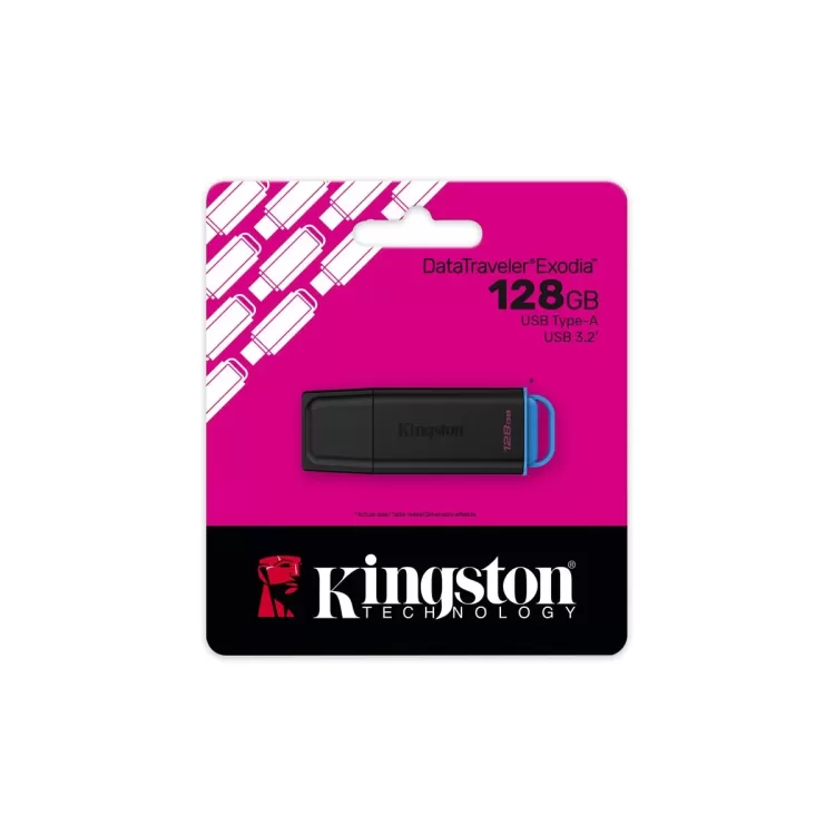 Flash Drive Kingston DataTraveler Exodia USB 3.2 Gen 1 128GB black, blue DTXG2/128GB 128GB