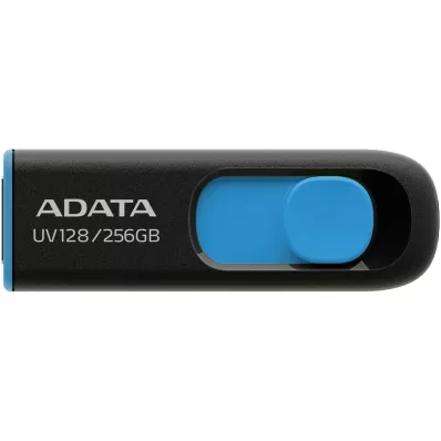 Flash Drive Adata UV128 256GB USB 3.2 black blue AUV128-256G-RBE 256GB