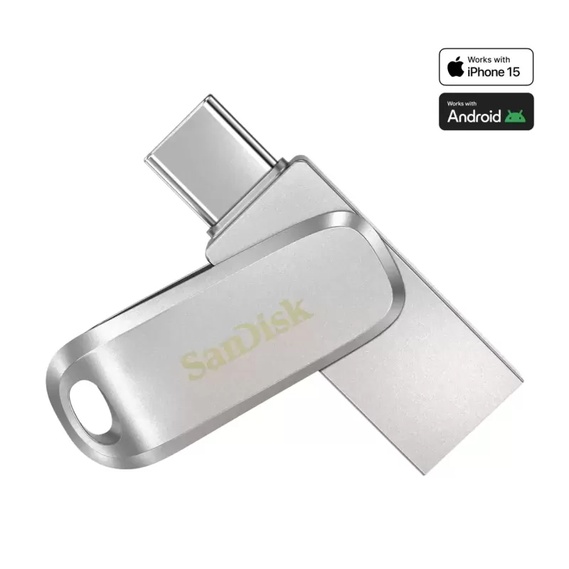 זיכרון נייד Sandisk Ultra Dual Drive Luxe USB 3.1 Type-C SDDDC4-512G-G46 512GB