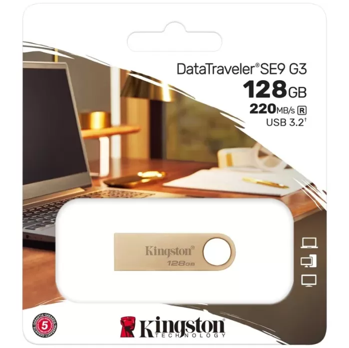 זיכרון נייד Kingston DataTraveler SE9 G3 USB 3.2 Gen 1 128GB זהב DTSE9G3/128GB 128GB זיכרון נייד Kingston DataTraveler SE9 G3 USB 3.2 Gen 1 128GB זהב DTSE9G3/128GB 128GB