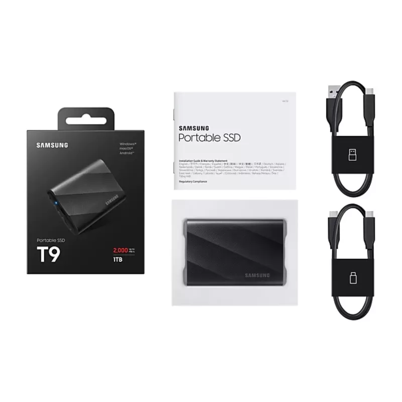 SSD External Disk Samsung Portable T9 MU-PG1T0B 1TB SSD External Disk Samsung Portable T9 MU-PG1T0B 1TB