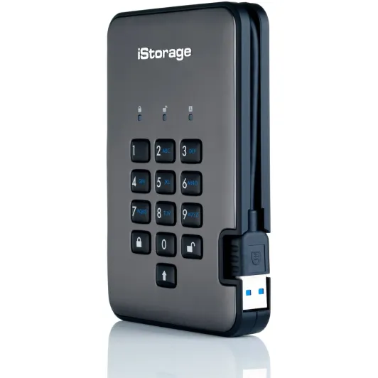 Внешний Диск SSD iStorage diskAshur PRO2 256GB IS-DAP2-256-SSD-256-C-X Внешний Диск SSD iStorage diskAshur PRO2 256GB IS-DAP2-256-SSD-256-C-X