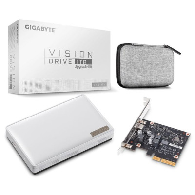 Внешний Диск SSD Gigabyte VISION DRIVE Upgrade Kit GP-VSD1TB KIT 1TB Цвет:белый Внешний Диск SSD Gigabyte VISION DRIVE Upgrade Kit GP-VSD1TB KIT 1TB Цвет:белый