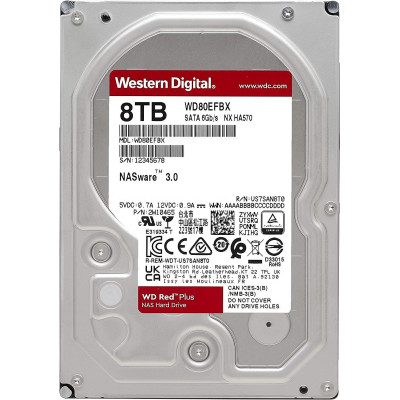 דיסק קשיח פנימי Western Digital RED WD80EFBX 3.5" 8TB דיסק קשיח פנימי Western Digital RED WD80EFBX 3.5" 8TB