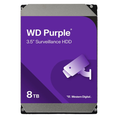 Internal Hard Drive Western Digital Purple Surveillance WD84PURZ 3.5" 8TB Internal Hard Drive Western Digital Purple Surveillance WD84PURZ 3.5" 8TB