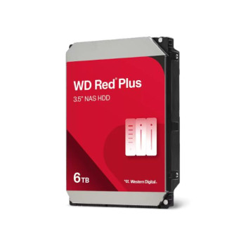 Internal Hard Drive Western Digital Red Plus WD60EFPX 3.5" 6TB Internal Hard Drive Western Digital Red Plus WD60EFPX 3.5" 6TB