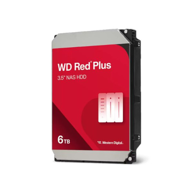 Внутренний Жесткий Диск Western Digital Red Plus WD60EFPX 3.5" 6TB
