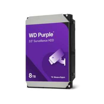 Internal Hard Drive Western Digital Purple WD85PURZ 3.5" 8TB Internal Hard Drive Western Digital Purple WD85PURZ 3.5" 8TB
