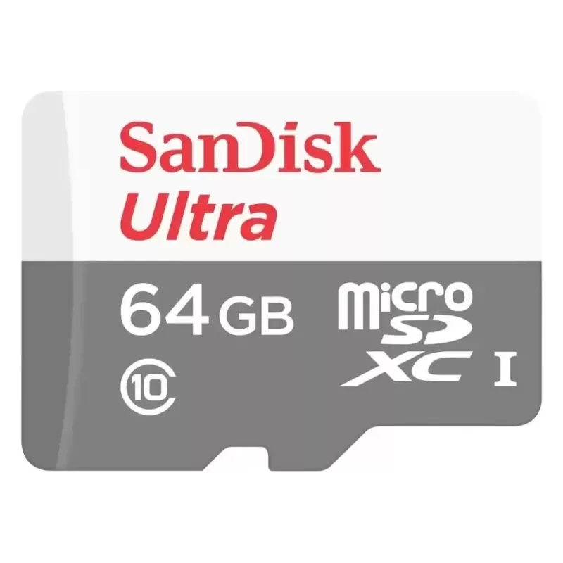 כרטיס זיכרון ללא מתאם Sandisk Ultra MicroSDXC SDSQUNR-064G-GN3MN 64GB כרטיס זיכרון ללא מתאם Sandisk Ultra MicroSDXC SDSQUNR-064G-GN3MN 64GB