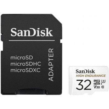 Карта Памяти с Адаптером Sandisk High Endurance Micro SDHC SDSQQNR-032G-GN6IA..