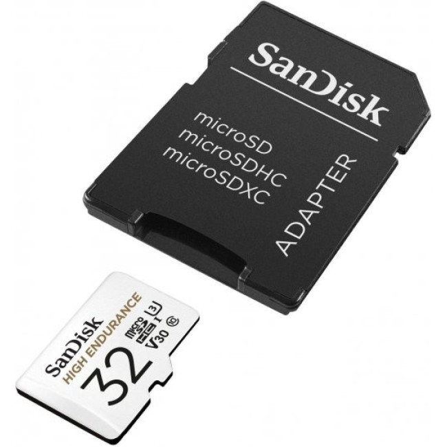 Memory Card with Adapter Sandisk High Endurance Micro SDHC SDSQQNR-032G-GN6IA..