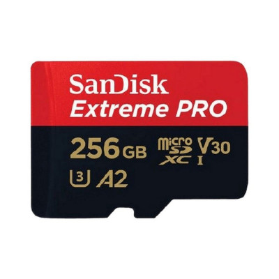 כרטיס זיכרון כולל מתאם Sandisk Extreme Pro A2 Micro SDXC SDSQXCU-064G-GN6MA 64GB כרטיס זיכרון כולל מתאם Sandisk Extreme Pro A2 Micro SDXC SDSQXCU-064G-GN6MA 64GB