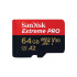כרטיס זיכרון כולל מתאם Sandisk Extreme Pro A2 Micro SDXC SDSQXCU-064G-GN6MA 64GB כרטיס זיכרון כולל מתאם Sandisk Extreme Pro A2 Micro SDXC SDSQXCU-064G-GN6MA 64GB