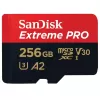Memory Card with Adapter Sandisk Extreme Pro A2 Micro SDXC SDSQXCD-256G-GN6MA 256GB Memory Card with Adapter Sandisk Extreme Pro A2 Micro SDXC SDSQXCD-256G-GN6MA 256GB