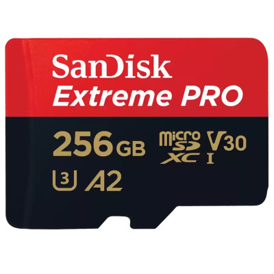 Карта Памяти с Адаптером Sandisk Extreme Pro A2 Micro SDXC SDSQXCD-256G-GN6MA Карта Памяти с Адаптером Sandisk Extreme Pro A2 Micro SDXC SDSQXCD-256G-GN6MA