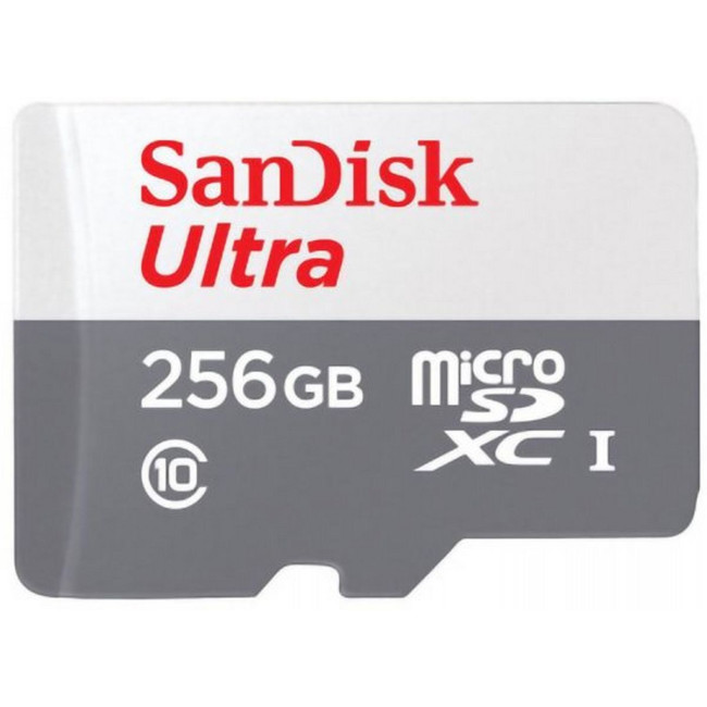 Карта памяти без адаптера Sandisk Ultra MicroSDXC SDSQUNR-256G-GN3MN 256GB..
