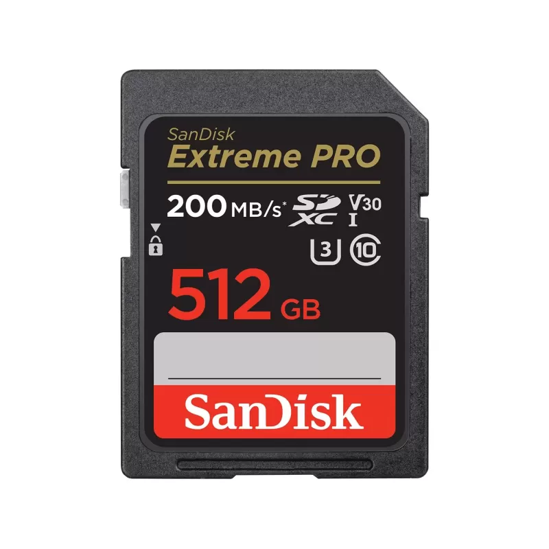 Memory Card Sandisk 512GB S.D EX PRO 4K 200S SDSDXXD-512G-GN4IN 512GB