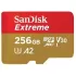 כרטיס זיכרון Sandisk Extreme microSDXC UHS-I 256GB SDSQXAV-256G-AN6MA 256GB