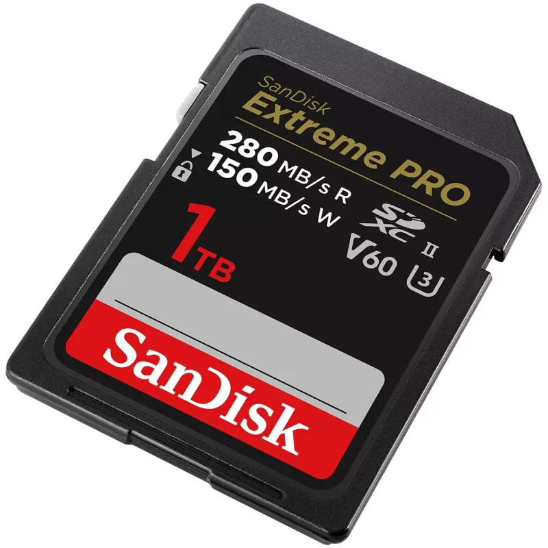 Memory Card Sandisk Extreme PRO SDXC UHS-II 1TB V60 280MB/s SDSDXEP-1T00-GN4IN 1TB Memory Card Sandisk Extreme PRO SDXC UHS-II 1TB V60 280MB/s SDSDXEP-1T00-GN4IN 1TB