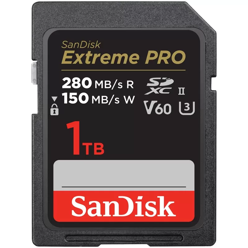 Memory Card Sandisk Extreme PRO SDXC UHS-II 1TB V60 280MB/s SDSDXEP-1T00-GN4IN 1TB Memory Card Sandisk Extreme PRO SDXC UHS-II 1TB V60 280MB/s SDSDXEP-1T00-GN4IN 1TB