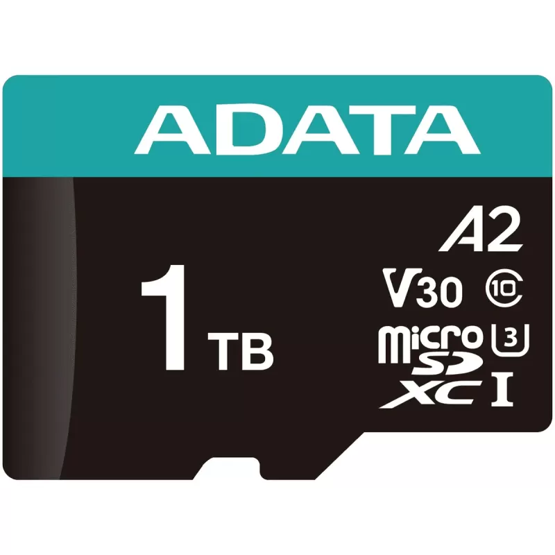 Memory Card with Adapter Adata Premier Pro microSDXC UHS-I U3 V30 A2 1TB AUSDX1TUI3V30SA2-RA1 1TB Memory Card with Adapter Adata Premier Pro microSDXC UHS-I U3 V30 A2 1TB AUSDX1TUI3V30SA2-RA1 1TB