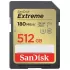 Memory Card Sandisk Extreme SDXC UHS-I 512GB SDSDXVV-512G-GNCIN 512GB - official importer