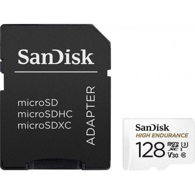 Карта Памяти с Адаптером Sandisk High Endurance microSD Card SDSQQNR-128G-GN6IA Карта Памяти с Адаптером Sandisk High Endurance microSD Card SDSQQNR-128G-GN6IA