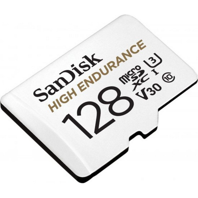 Карта Памяти с Адаптером Sandisk High Endurance microSD Card SDSQQNR-128G-GN6IA