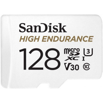 Карта Памяти с Адаптером Sandisk High Endurance microSD Card SDSQQNR-128G-GN6IA