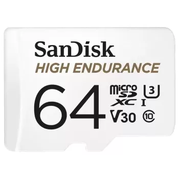 Memory Card Sandisk 64GB High Endurance microSD XC UHS-I Card SDSQQNR-064G-GN6IA 64GB
