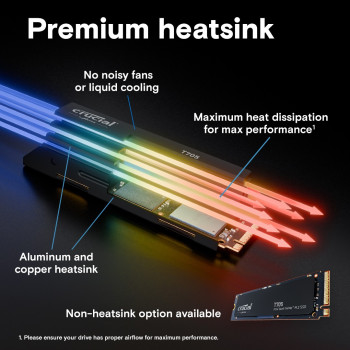 דיסק SSD Crucial T705 2TB PCIe Gen5 NVMe M.2 CT2000T705SSD3 M.2 2280