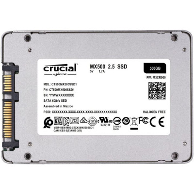 דיסק SSD Crucial MX500 CT500MX5001 CT500MX500SSD1 2.5" 500GB SATA 3 דיסק SSD Crucial MX500 CT500MX5001 CT500MX500SSD1 2.5" 500GB SATA 3
