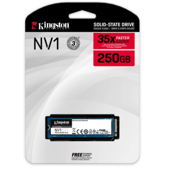 דיסק SSD Kingston NV1 SNVS/250G M.2 2280 250GB PCIe 3.0 x4 NVMe דיסק SSD Kingston NV1 SNVS/250G M.2 2280 250GB PCIe 3.0 x4 NVMe