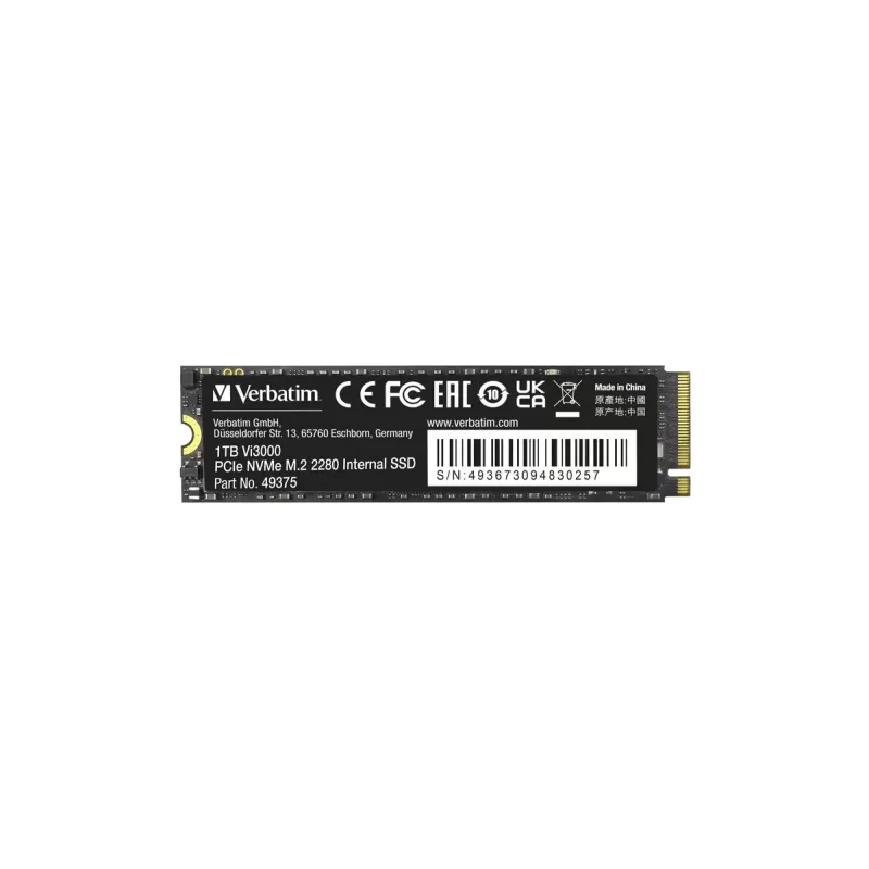 SSD Disk Verbatim Vi3000 49375 M.2 2280 1TB PCIe 3.0 x4 NVMe