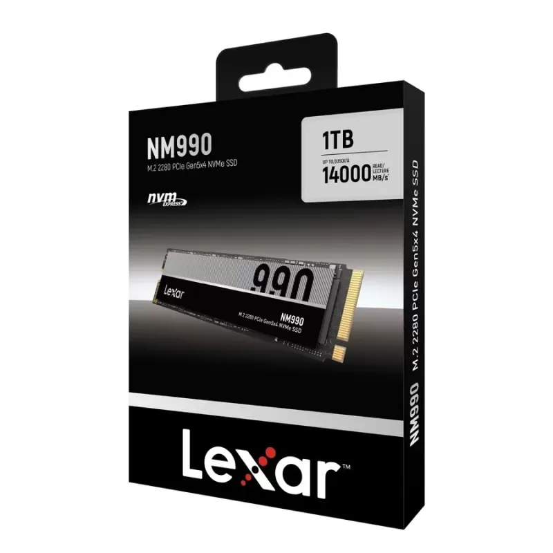 SSD Disk Lexar NM990 1TB M.2 NVMe PCIe Gen5x4 LNM990X001T-RNNNG M.2 2280