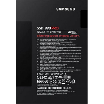 דיסק SSD Samsung  990 PRO MZ-V9P2T0BW 2TB PCIe Gen4x4