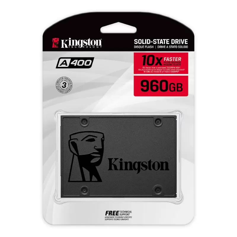 SSD Disk Kingston 960GB A400 7mm 2.5" SATA3 SA400S37-960G-B SSD Disk Kingston 960GB A400 7mm 2.5" SATA3 SA400S37-960G-B