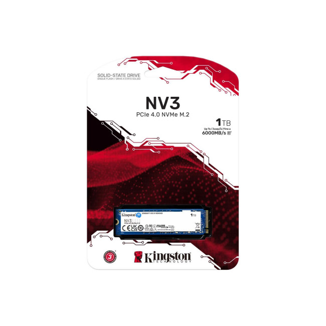 SSD Disk Kingston NV3 PCIe 4.0 NVMe 1TB SNV3S/1000G M.2 2280..