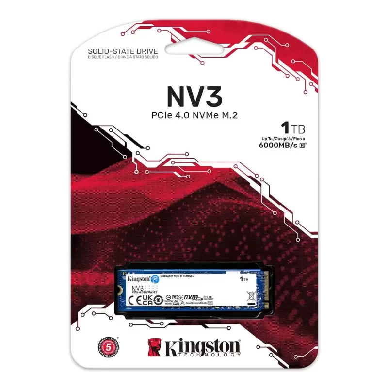SSD Disk Kingston NV3 PCIe 4.0 NVMe 1TB SNV3S/1000G M.2 2280 SSD Disk Kingston NV3 PCIe 4.0 NVMe 1TB SNV3S/1000G M.2 2280