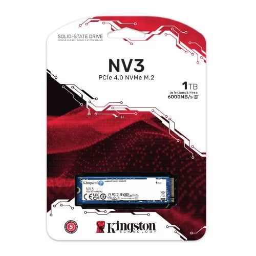 SSD Disk Kingston NV3 PCIe 4.0 NVMe 1TB SNV3S/1000G M.2 2280 SSD Disk Kingston NV3 PCIe 4.0 NVMe 1TB SNV3S/1000G M.2 2280