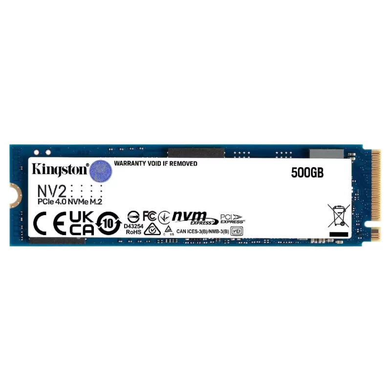 דיסק SSD Kingston 500GB NV2 M.2 NVMe Bulk, בשקית SNV2S/500G M.2 2280