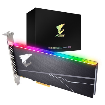 SSD Disk Gigabyte AORUS RGB AIC GP-ASACNE2512GTTDR PCI-e 512GB PCIe 3.0 x4 NVMe
