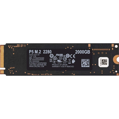 SSD Диск Crucial CT2000P58 CT2000P5SSD8 M.2 2280 2TB PCIe G3 1x4 / NVMe SSD Диск Crucial CT2000P58 CT2000P5SSD8 M.2 2280 2TB PCIe G3 1x4 / NVMe